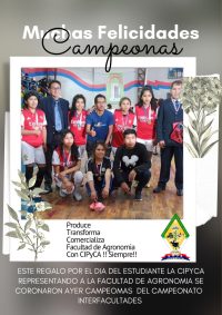 20 de septiembre - Equipo femenino de futsal es coronado campeón Inter facultativo de la UMSA
